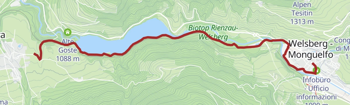 Route map: Walk Olang - Welsberg